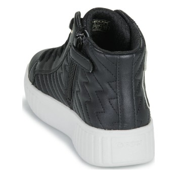 GEOX J MIKIROSHI ΠΑΙΔΙΚΑ SNEAKERS HIGH ΑΝΑΤΟΜΙΚΑ ΜΑΥΡΑ J56DVE000BCC9999  